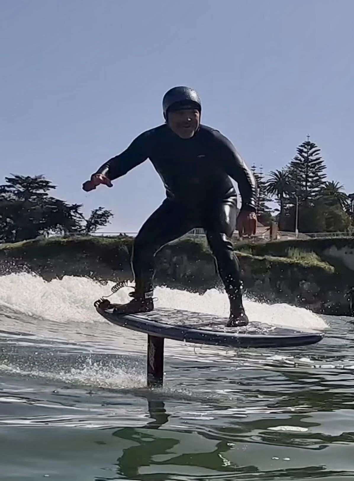 Foiling action shot