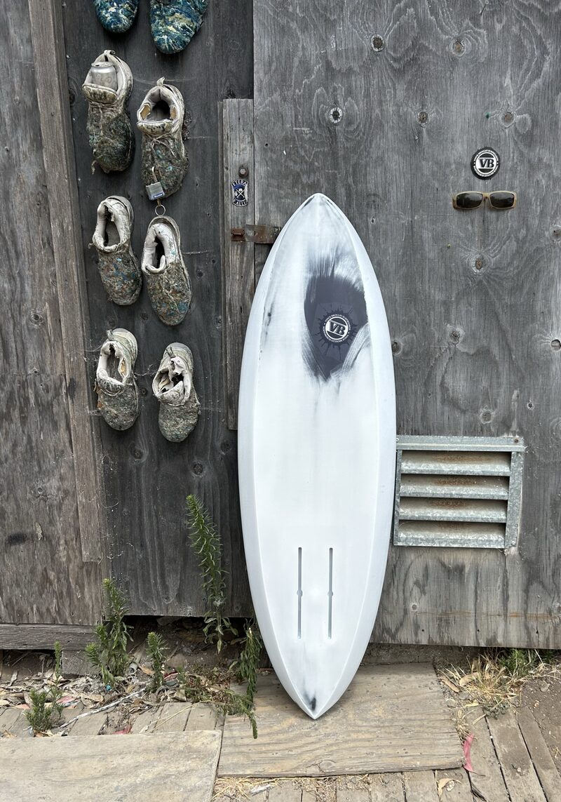 Mid Length 1 foilboard bottom view by Vince Broglio