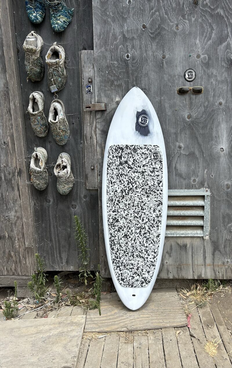 Mid Length 1 foilboard top/deck view by Vince Broglio