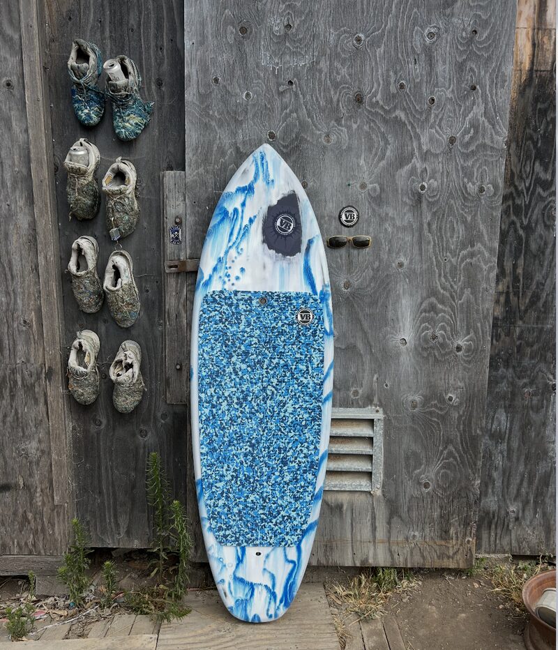 Mid Length 2 foilboard top/deck view by Vince Broglio