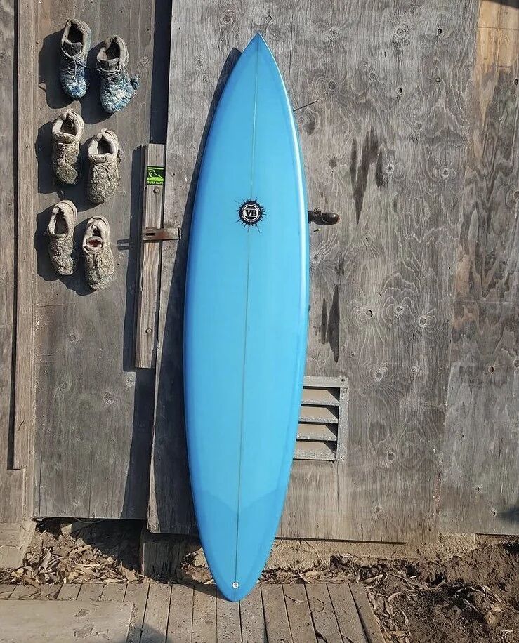 Going Bigger surfboard by Vince Broglio