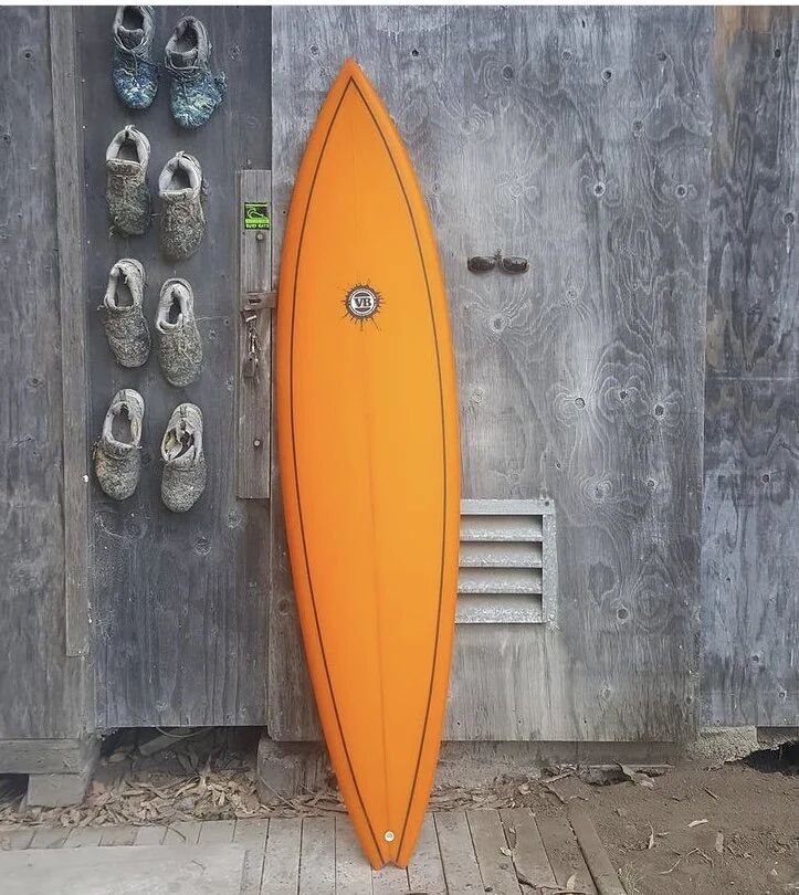 The 70's single fin surfboard by Vince Broglio