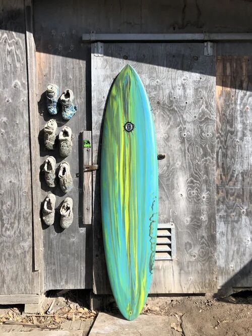 The Silver Back Twinzer surfboard by Vince Broglio